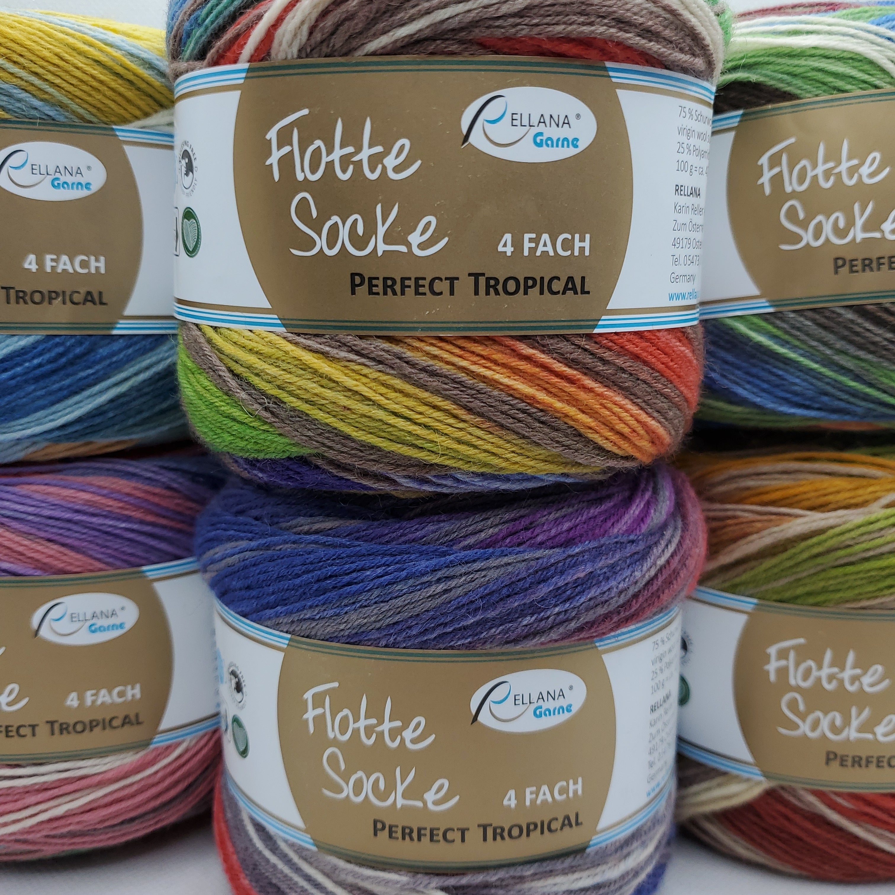 RELLANA Flotte Socke Perfect Tropical – Asammy's Yarn Shop