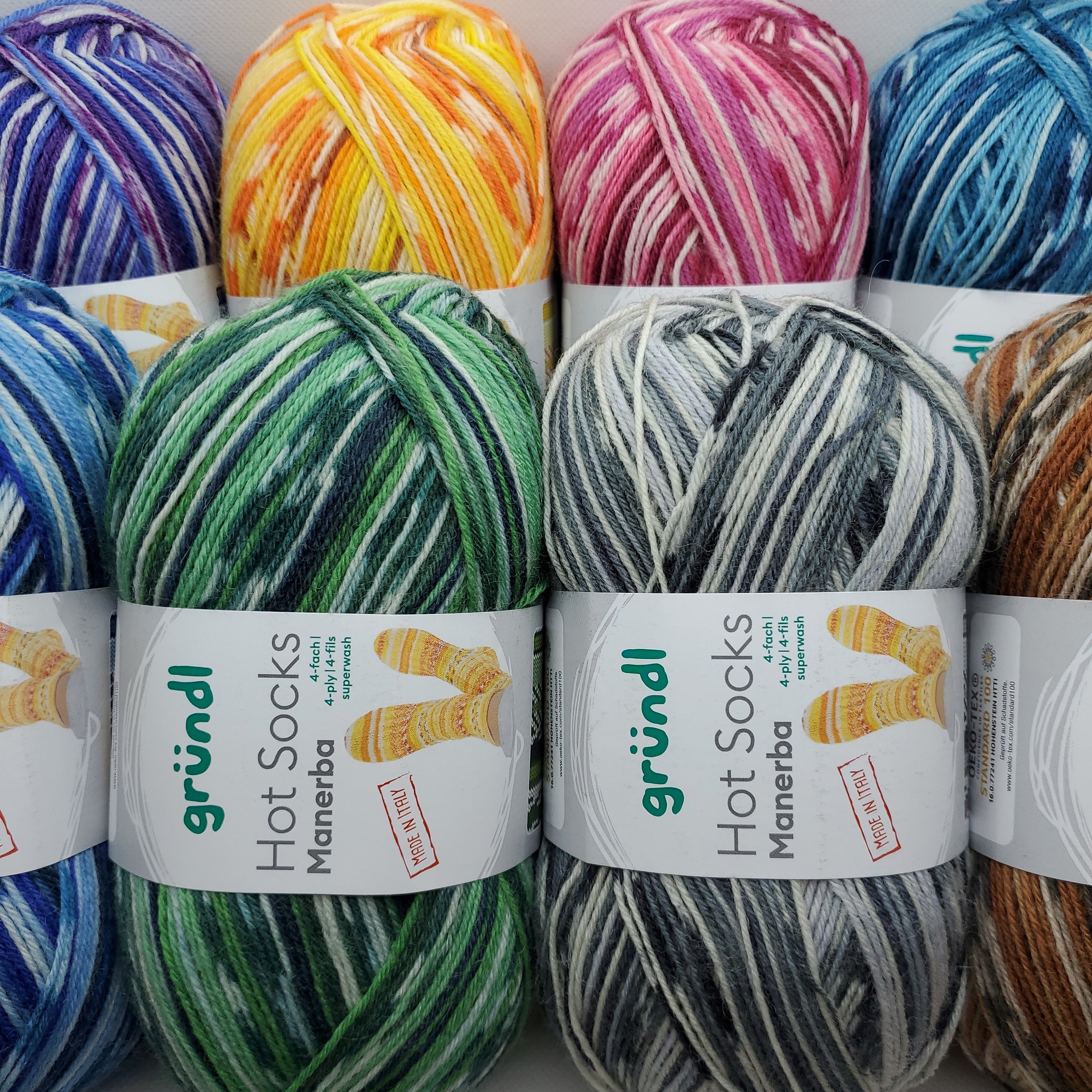 Gründl 150 G Hot Socks Manerba 6-ply Sock Yarn Gradient Wool Crochet  Embroidery Stockings Socks 8 Colors 