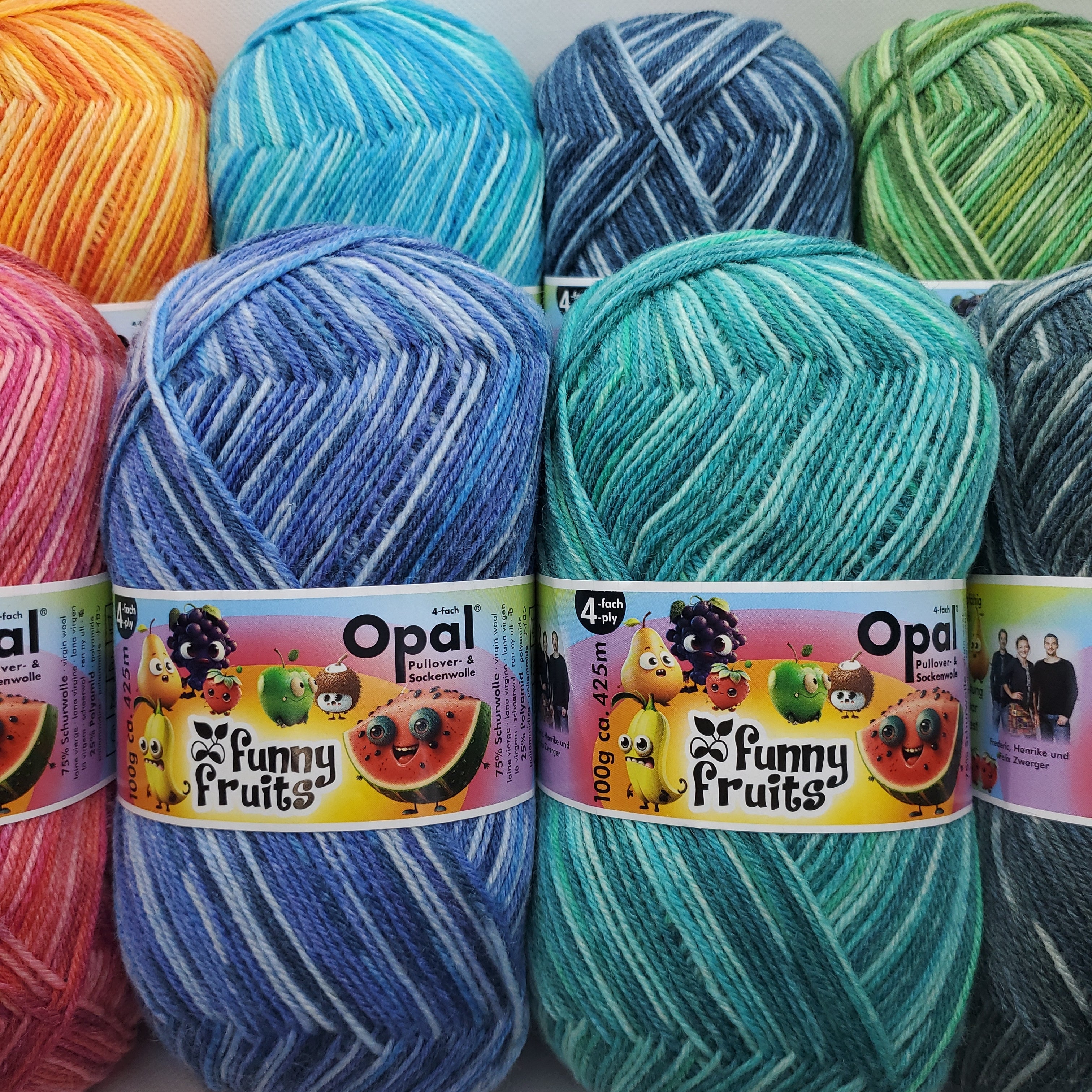 YARN ●2点セット●FUSHIMI Organic クイーンサイズ Opal Funny Fruits – Asammy's Yarn Shop