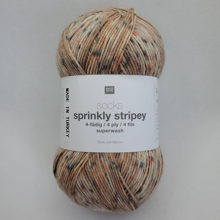 【訳あり】Rico Design socks sprinkly stripey