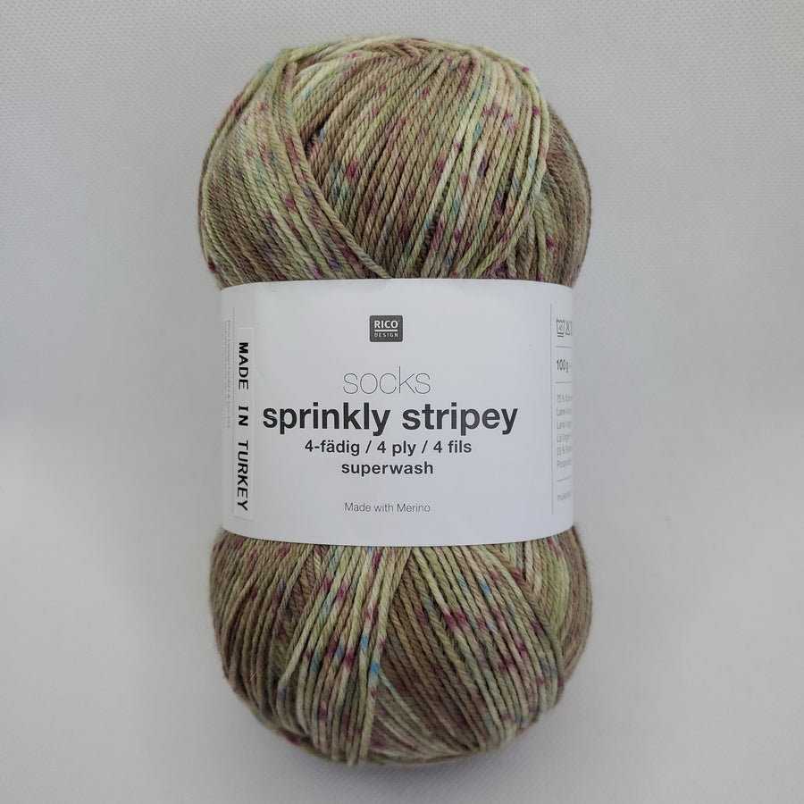 【訳あり】Rico Design socks sprinkly stripey