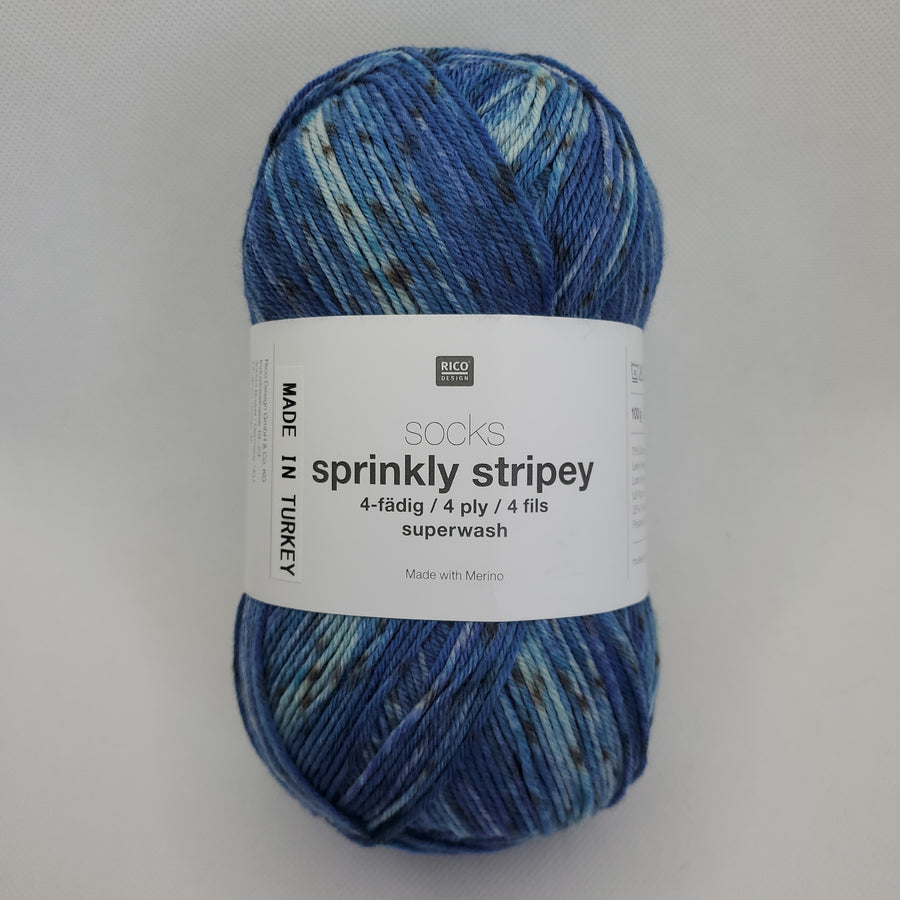 【訳あり】Rico Design socks sprinkly stripey