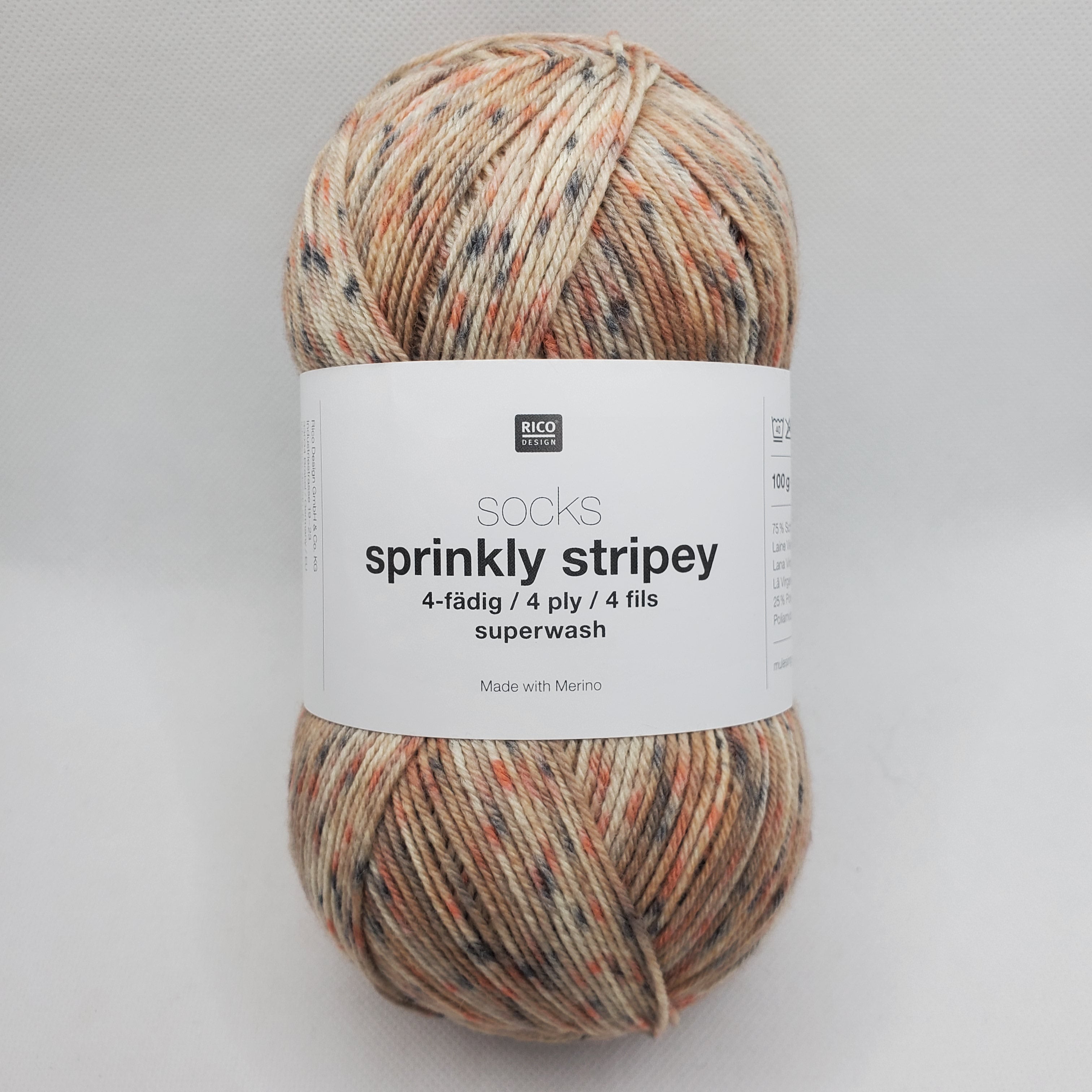 Rico Design socks sprinkly stripey – Asammy's Yarn Shop