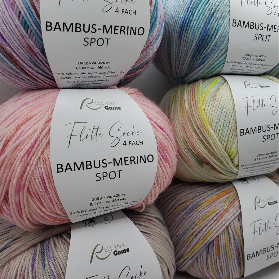 RELLANA Flotte Socke Bambus-Merino Spot