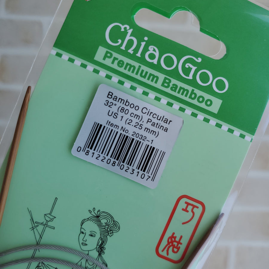 ChiaoGoo<br>BAMBOO 輪針 80cm</br>