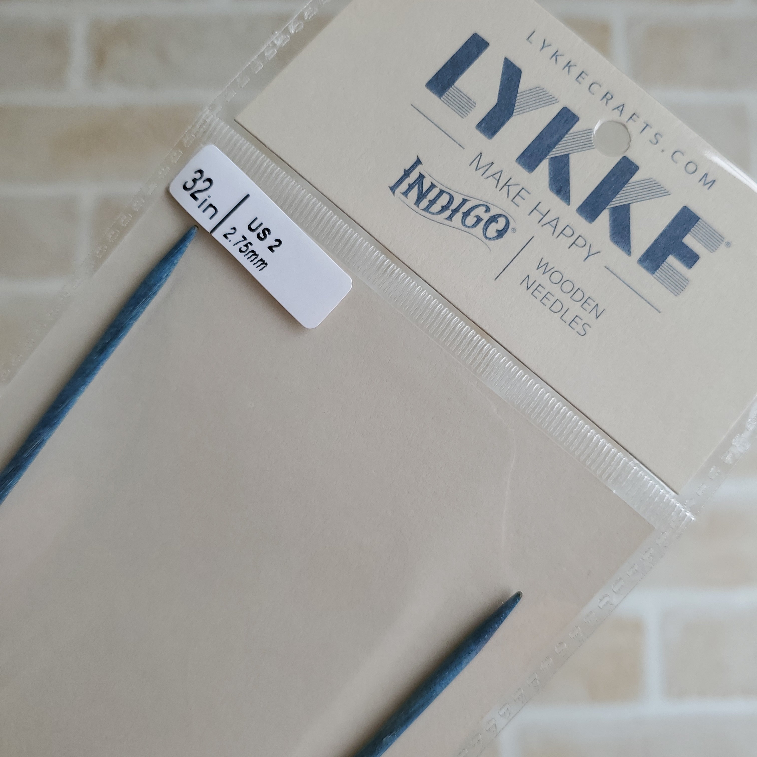 輪針 下さい 80㎝ 2.75㎜ リッケ（LYKKE）インディゴ 編み針 マジック 