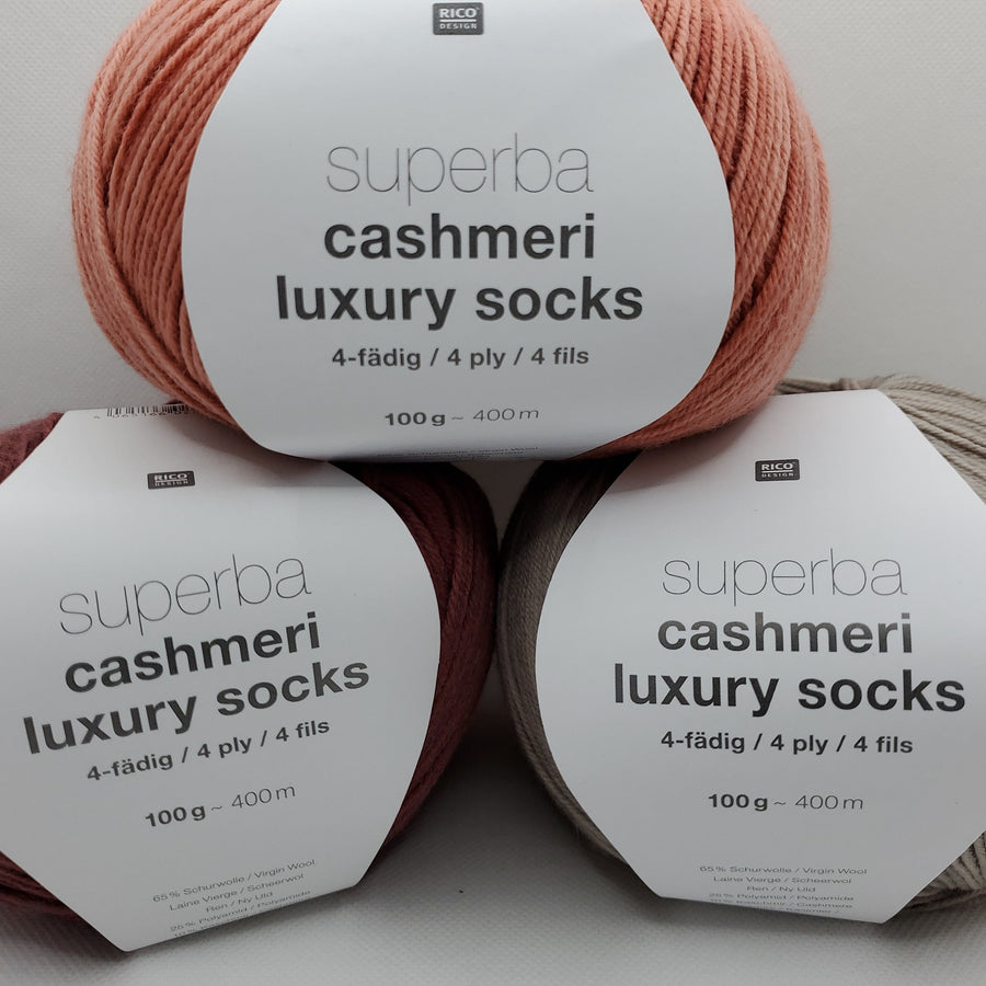 Rico Design<br>superba cashmeri luxury socks</br>