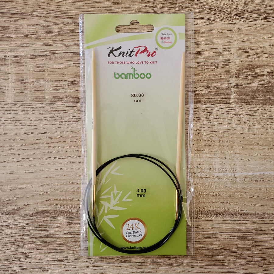 Knit Pro<br>Bamboo 輪針 80cm</br>